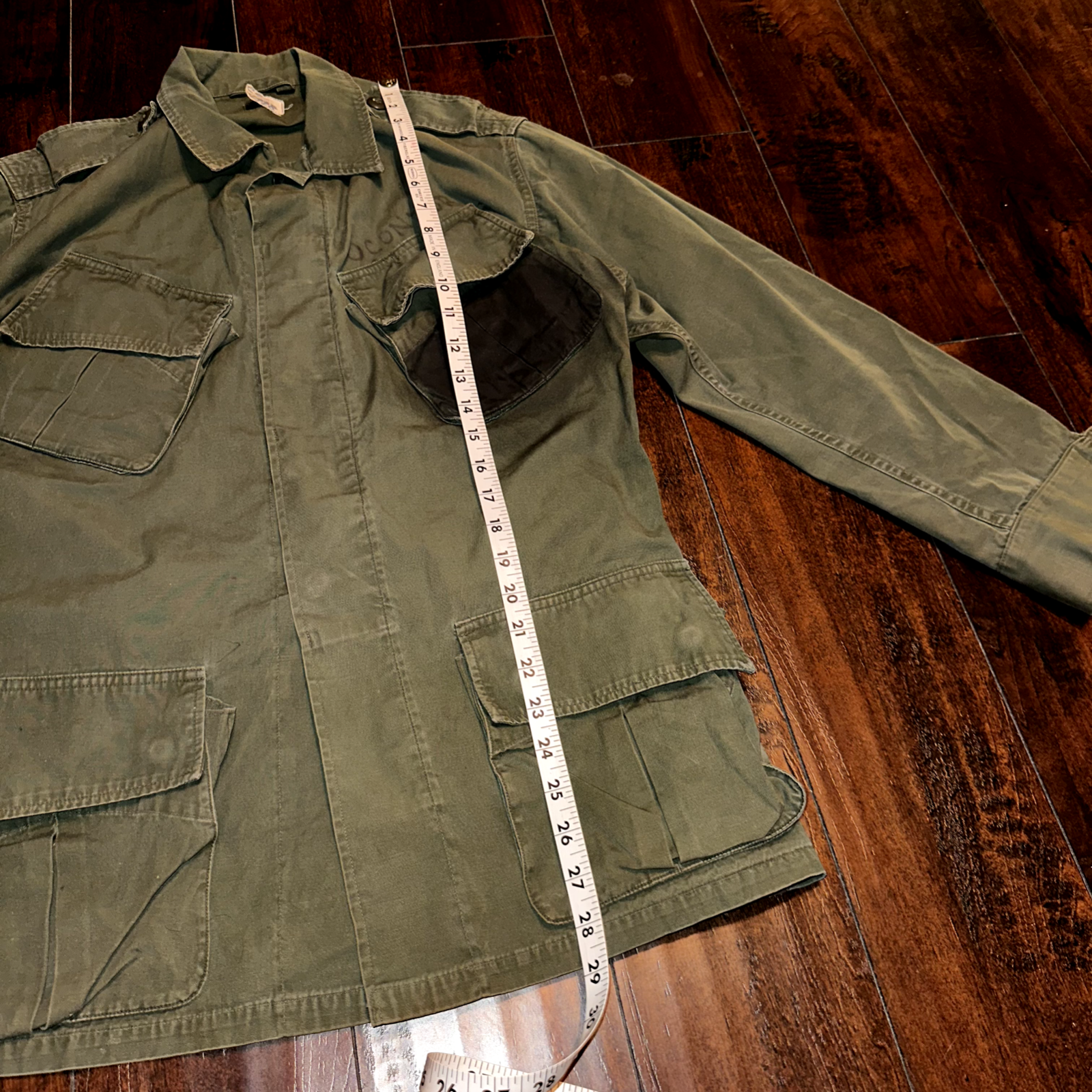 Vintage USMC 60s Vietnam US Army Military M-65 Field Coat Jacket Stencil DSA