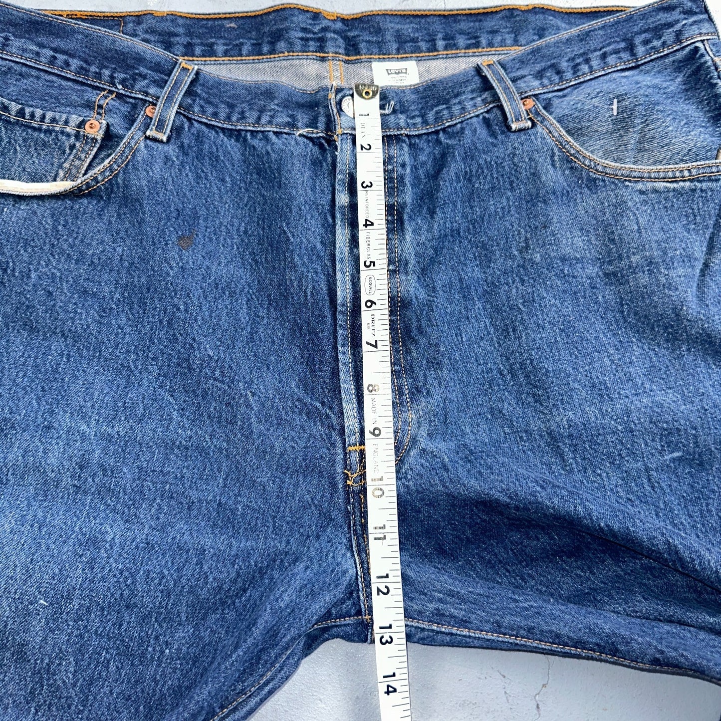 Levis 501 Vintage 90s Y2K XX Straight Leg Jeans Blue Med Wash 42x32 Act 40x29