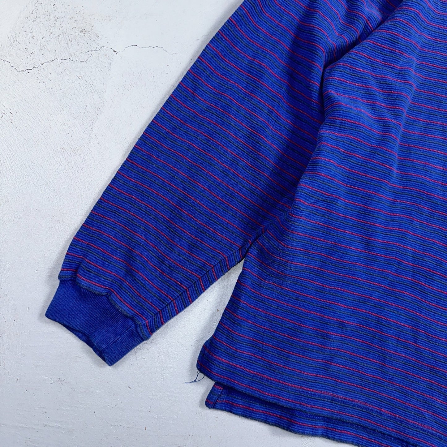 Nike VTG 90s Kansas University Polo T Shirt L Team Long Sleeve Striped Jayhawks