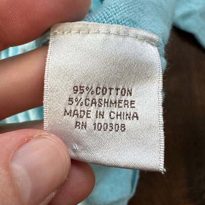 Peter Millar Sweater Men L Crown Soft Cotton Cashmere 1/4 Quarter Zip Pullover