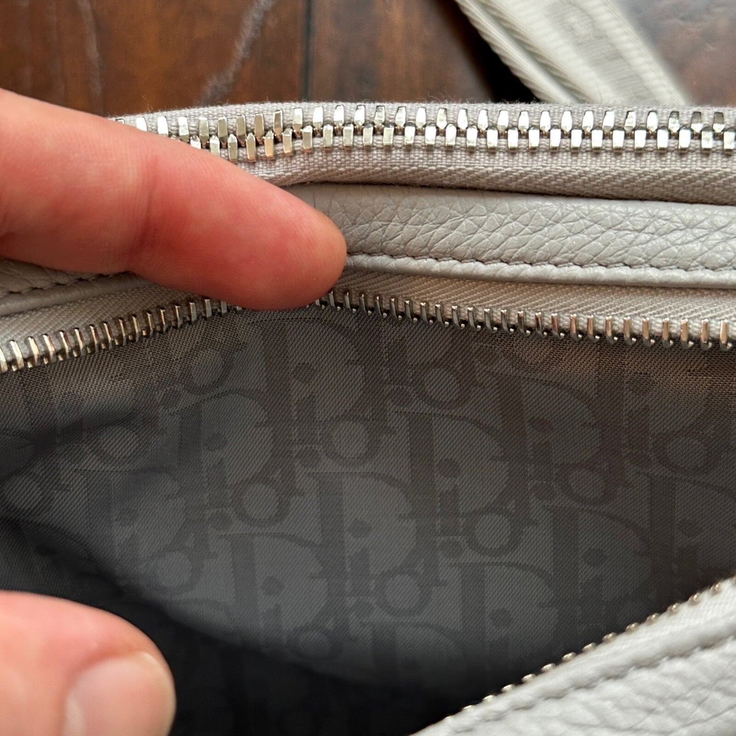 Nike Air Dior Jordan Wings Logo Grey Logo Small Rare Shoulder Bag 100% Authentic