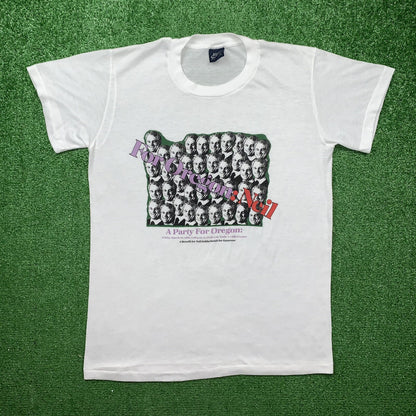 Nike For Oregon 80s Vintage T Shirt USA Rare Geisha Rap Band Neil Marathon Japan