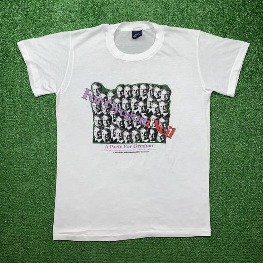 Nike For Oregon 80s Vintage T Shirt USA Rare Geisha Rap Band Neil Marathon Japan