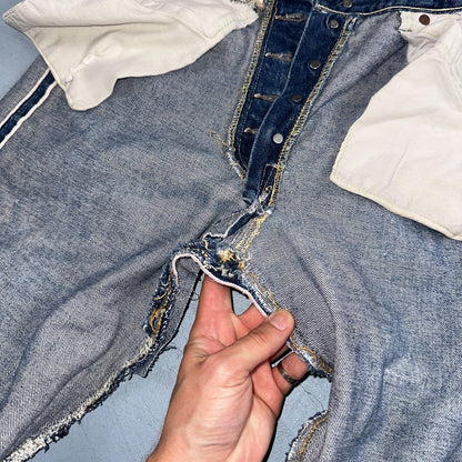 Levis 501 XX Big E Vintage 50s Redline Selvedge USA XX Reworked Jeans 29x29