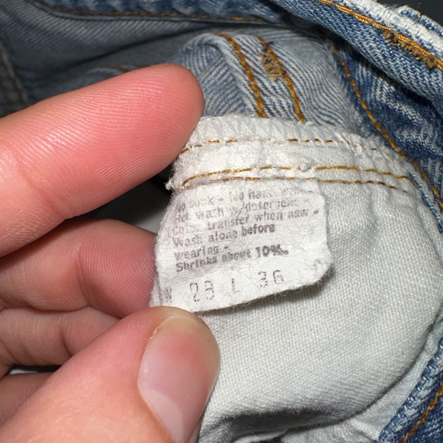 Levis 501 Vintage 80s Redline Selvedge USA XX Jeans Light Wash 28x36 Act 25x31