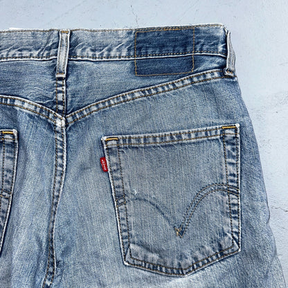 Levis 501 Vintage Y2K 90s XX Straight Leg Jeans Blue Light Wash 33x34 Act 33x30