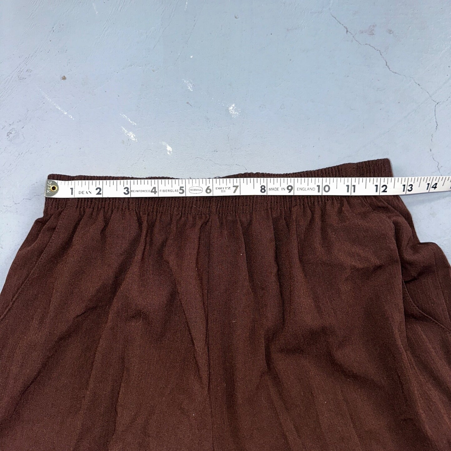 Briggs New York 2 Pc Womens 12 Brown Stretch Pants Blazer Vintage USA 80s