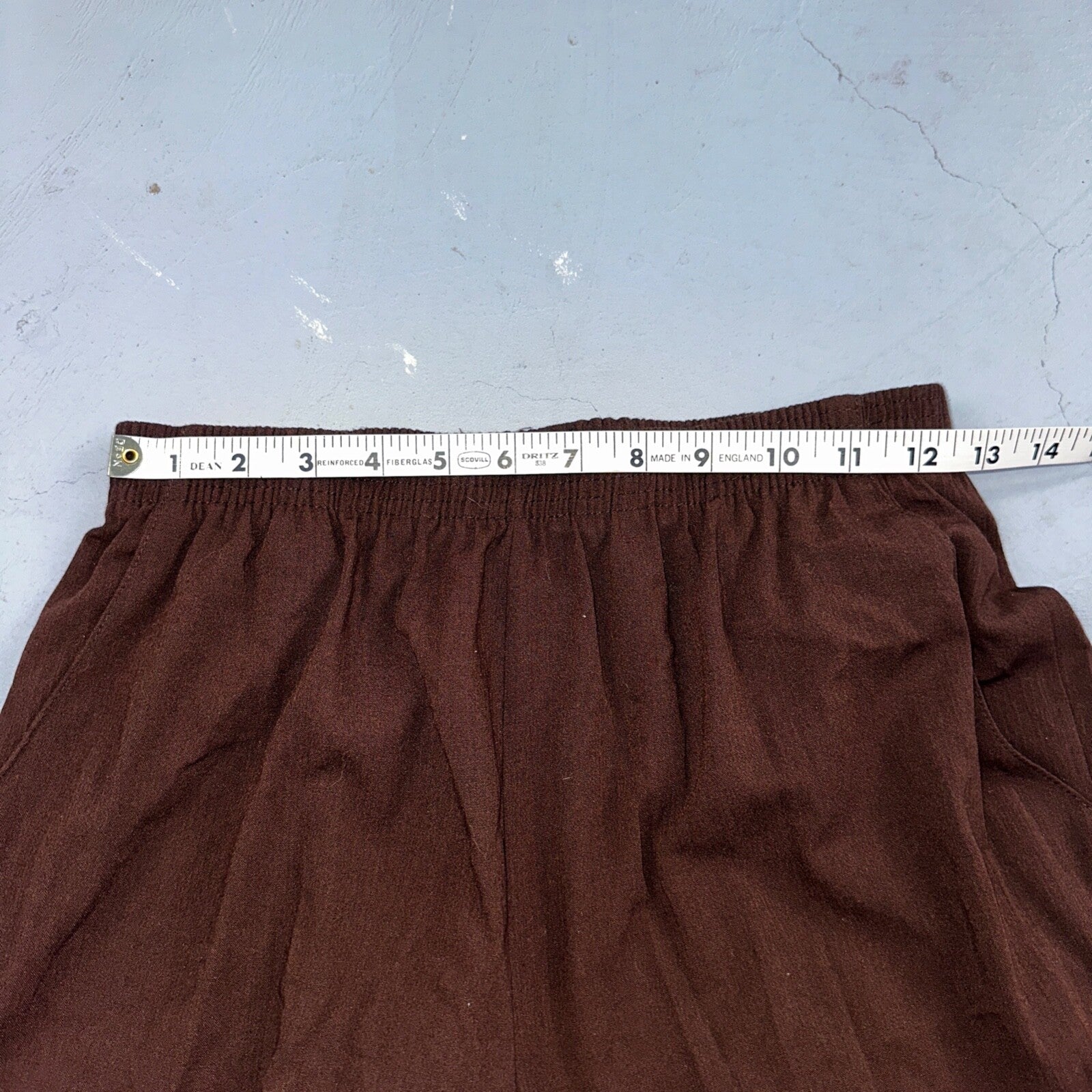 Briggs New York 2 Pc Womens 12 Brown Stretch Pants Blazer Vintage USA 80s