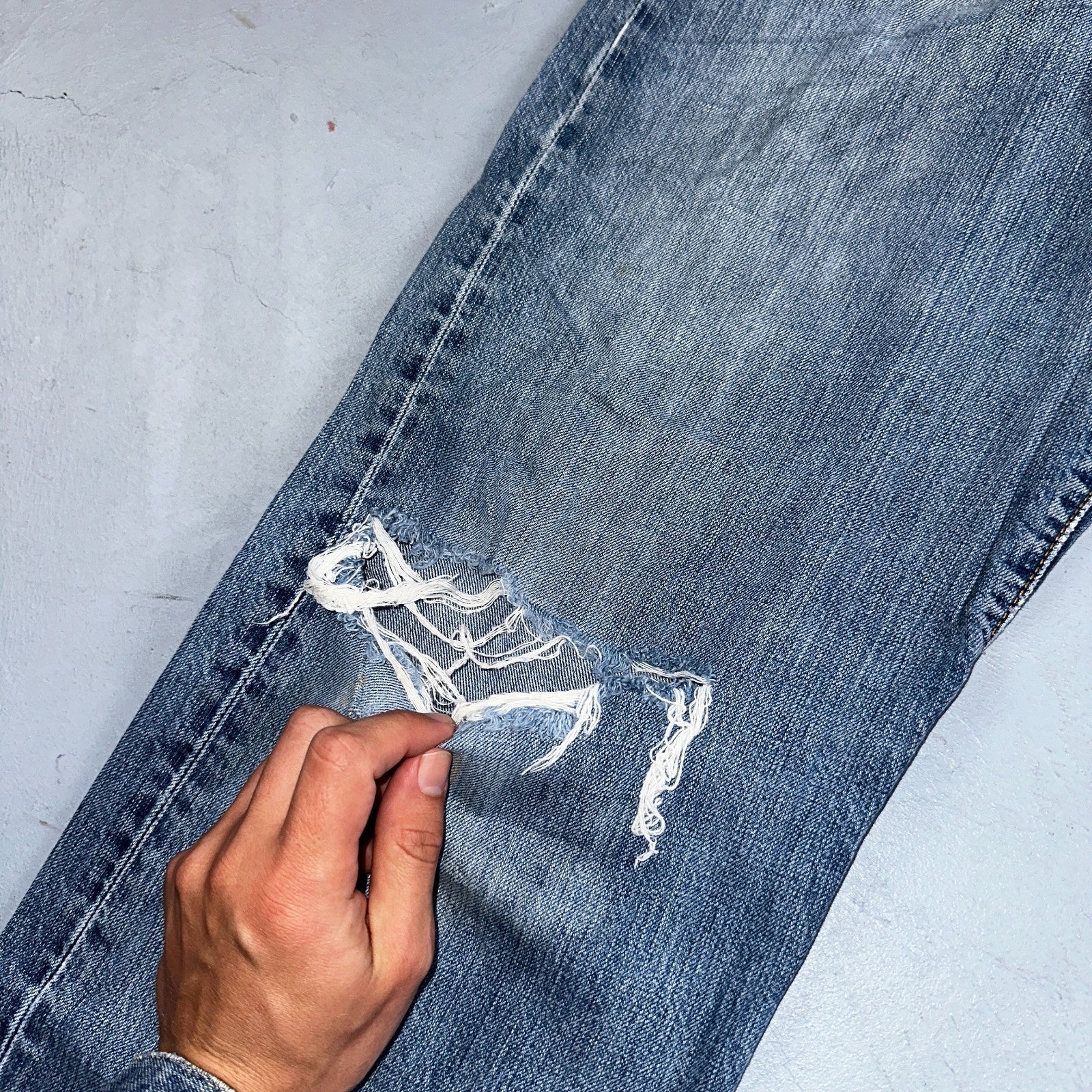 Levis 501 Vintage Y2K 90s XX Straight Leg Jeans Blue Light Wash 36x32 Act 35x31