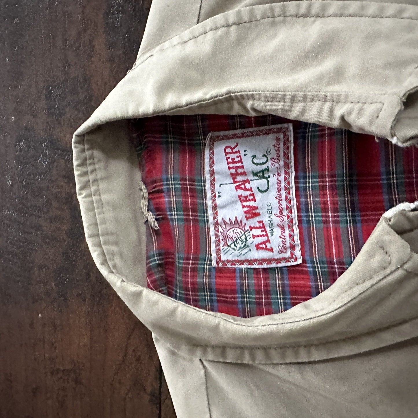 Vintage 50s Coat Rain Jacket All Weather Jac Boston 60s Rockabilly 1960s Talon