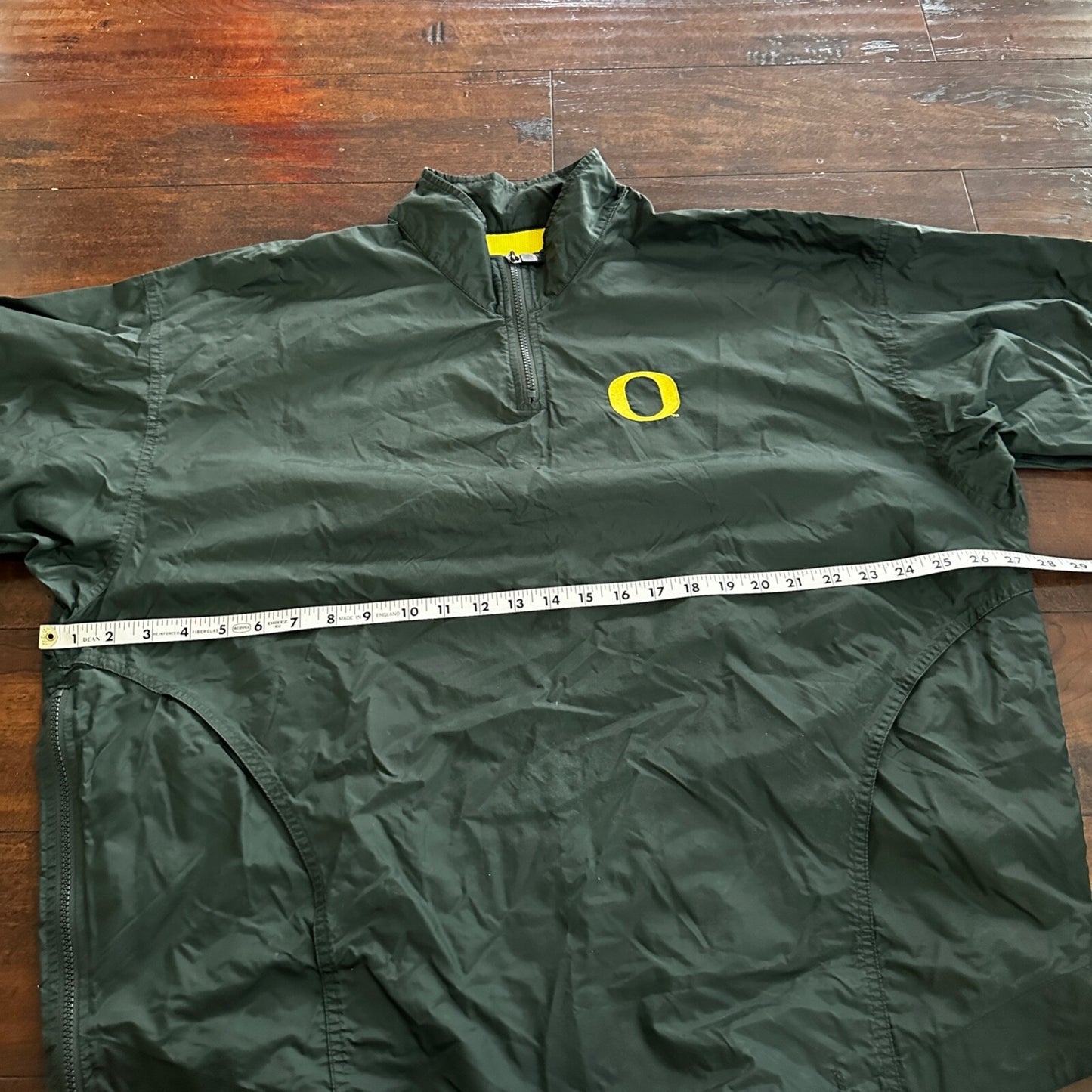 Vintage Nike Quarter Zip Windbreaker Jacket Nylon L Oregon Ducks Korea 90s Y2K