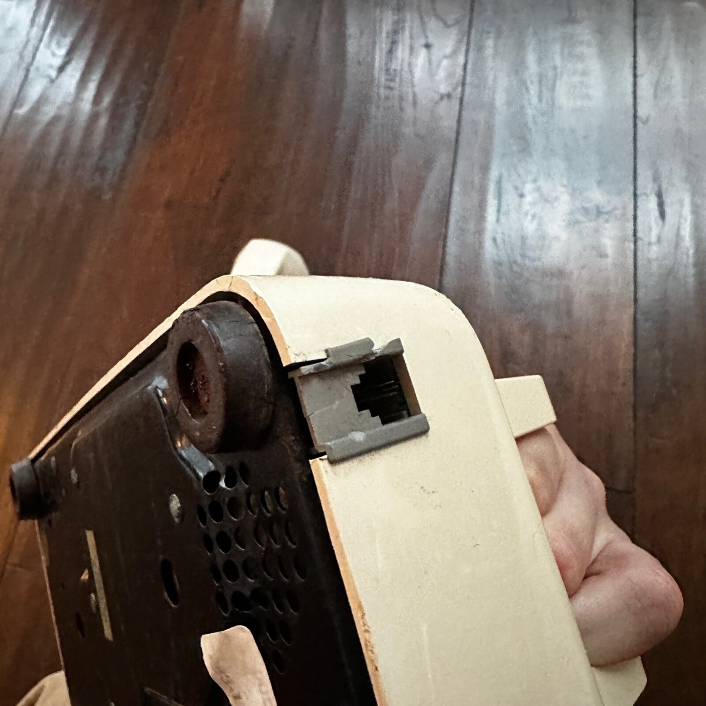 Beige Western Electric Bell System 2500 DM Desk Telephone Push Button Dialing