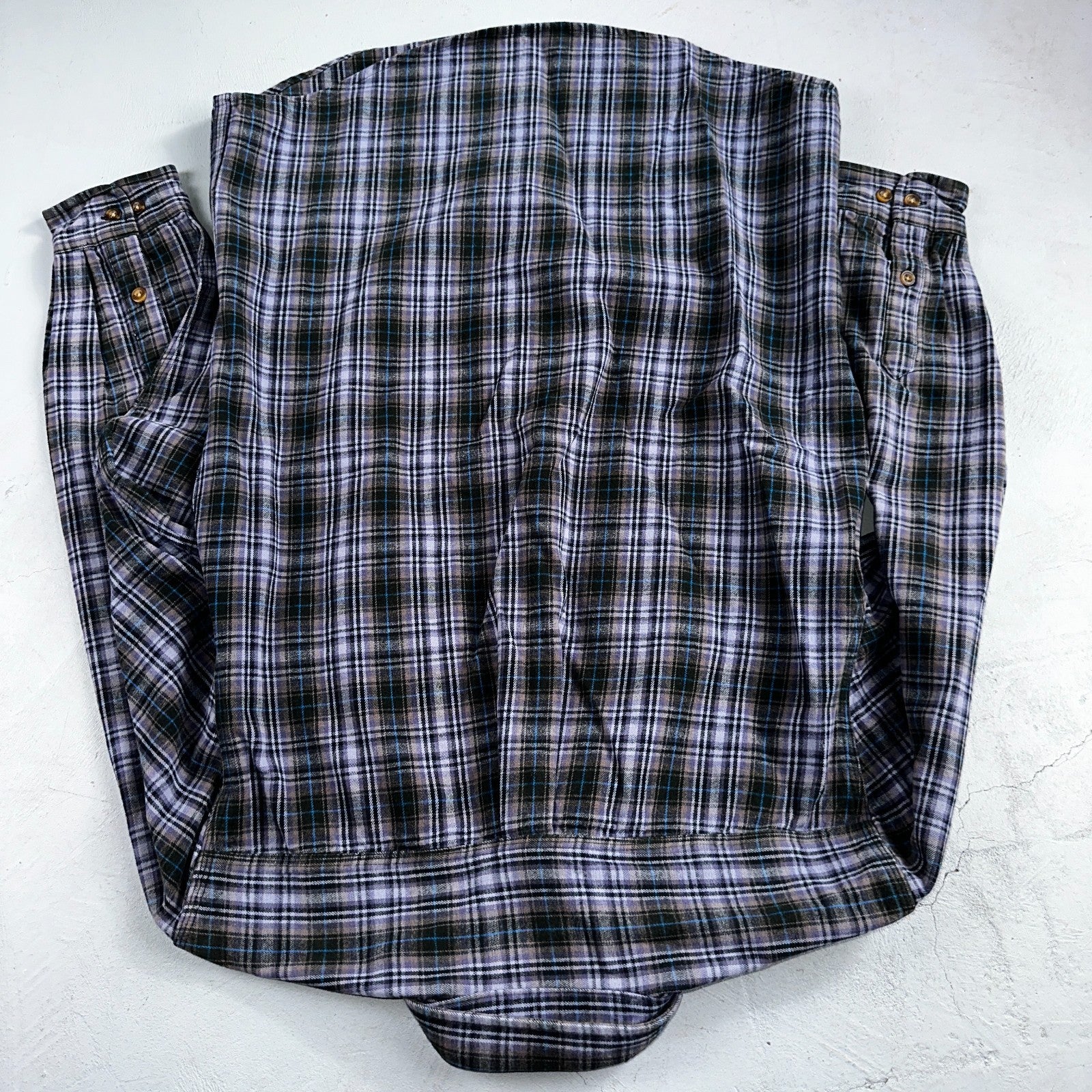 Carhartt Hubbard Plaid Flannel Button Down Work Shirt 100122 M Blue