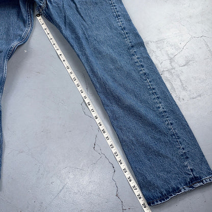 Levis 501 Vintage 90s USA XX Straight Leg Jeans Blue Med Wash 36x30 Act 34x29