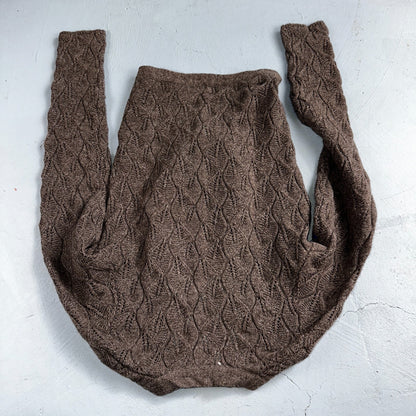 Vince Wool Cashmere Sweater Size XS Brown Cardigan Alpaca Chunky Knit