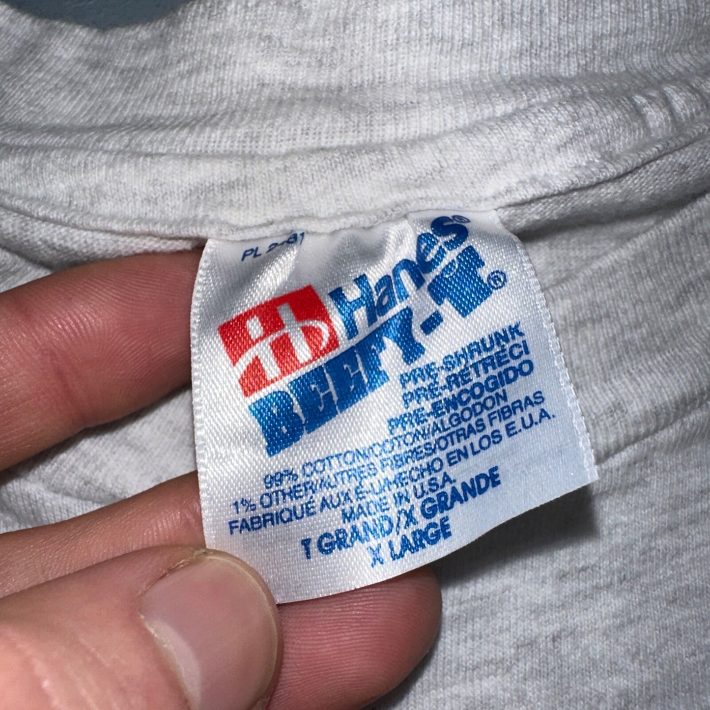 Newton Connection Computer PC VTG T Shirt 90s Hanes Beefy Grey Rare Graphic