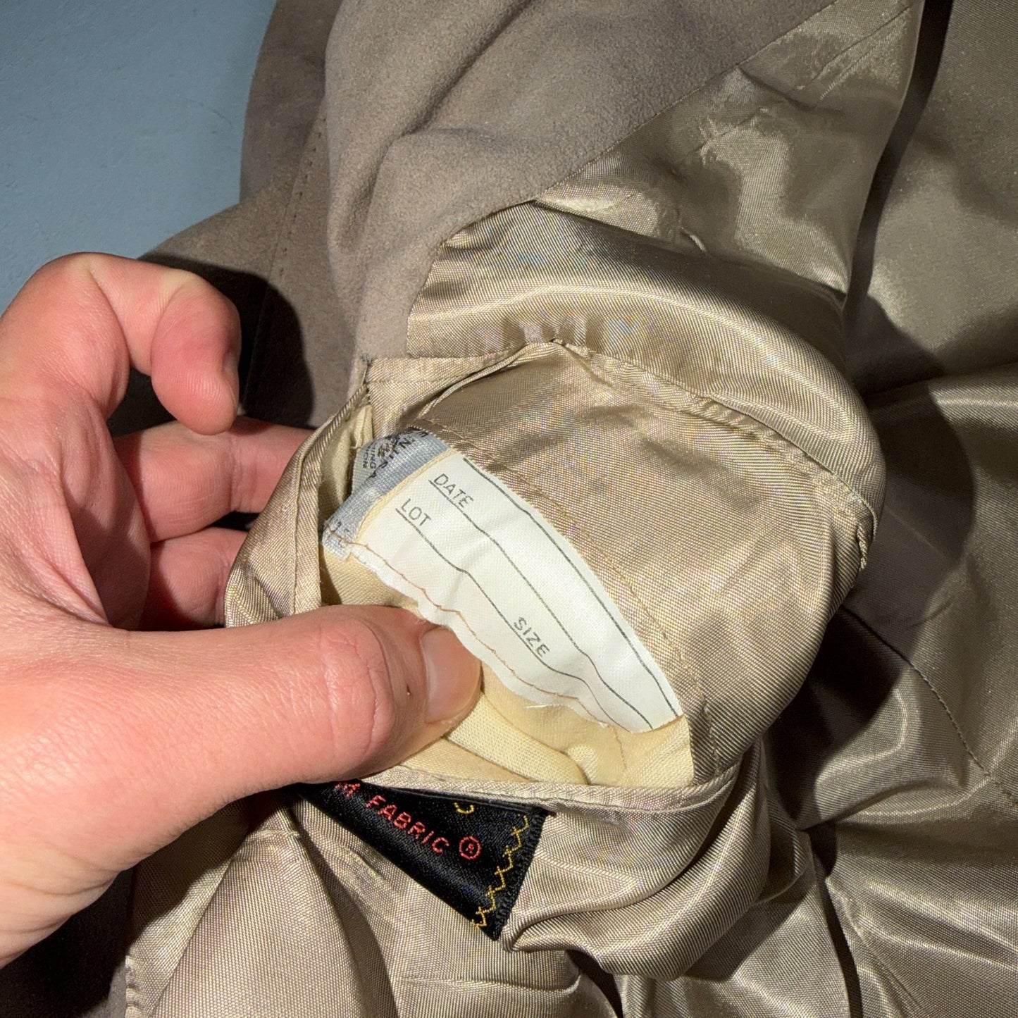 VTG Ultra Suede Blazer Men 42 Sports Coat 2 Button Western Beige Brown