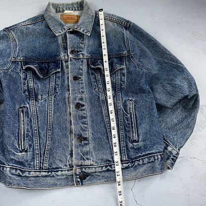 Levis VTG Denim Size 42 Type 3 III Trucker Jean Jacket Med Blue Wash 1980s 80s