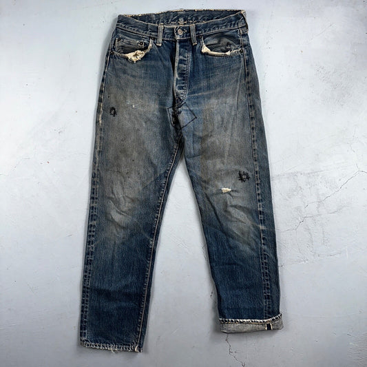 Levis 501 Big E Vintage 60s Redline Selvedge USA XX 1960s Jeans Act 28x28