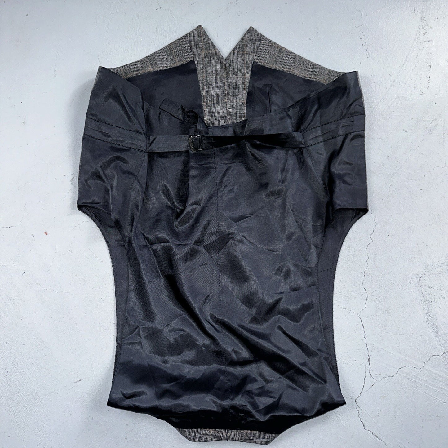 VTG Mens 3 PC Suit 42 Jacket Coat Pants Vest Plaid Rockabilly 70s 1970s Brown