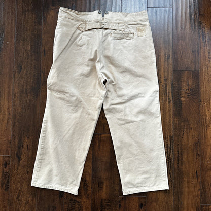 VTG Mens Frontier Maker USA Outdoor Pants Buckleback Cowboy 40 Tan Western