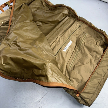 VTG Hartmann Garment Suit Bag Carry On Leather & Nylon 25x40 Luggage Hang up
