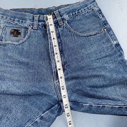 Vintage YSL Yves Saint Laurent Blue Denim Jeans Size 26x31 90s Womens Straight