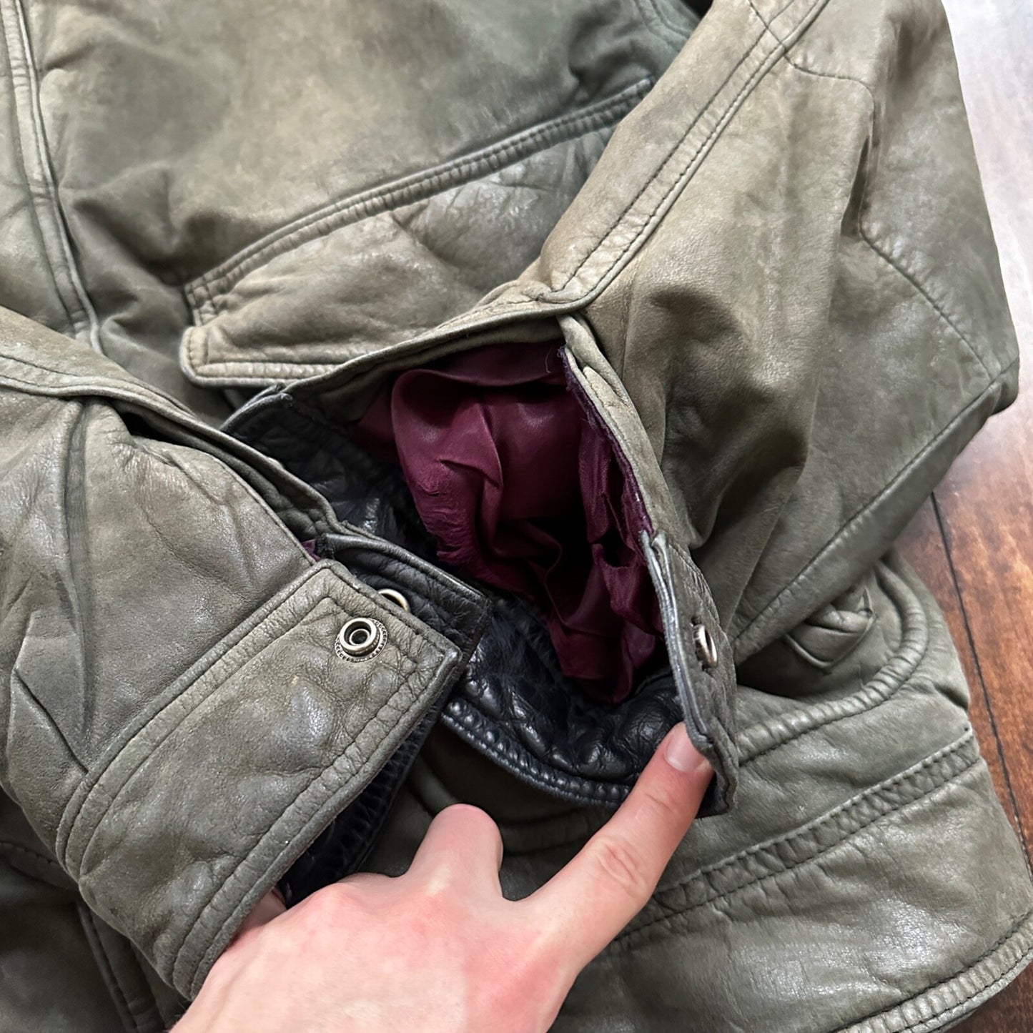 Andrew Marc NEW YORK Mens Suede Leather Coat Jacket Boxy Vintage Y2K 90s A2