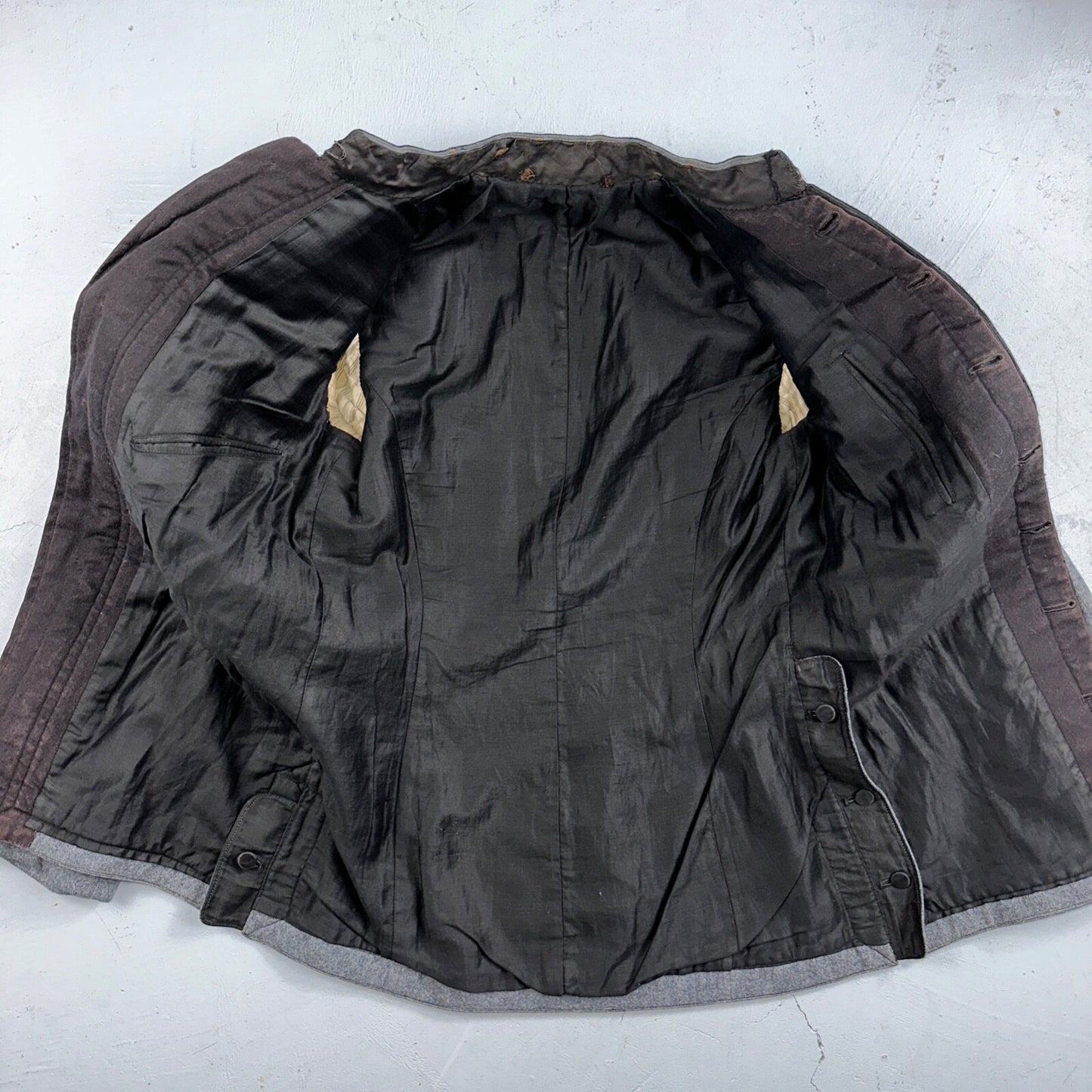 Antique 1900s Union USMA US Military Academy Cadet Uniform Gray Wool Jacket