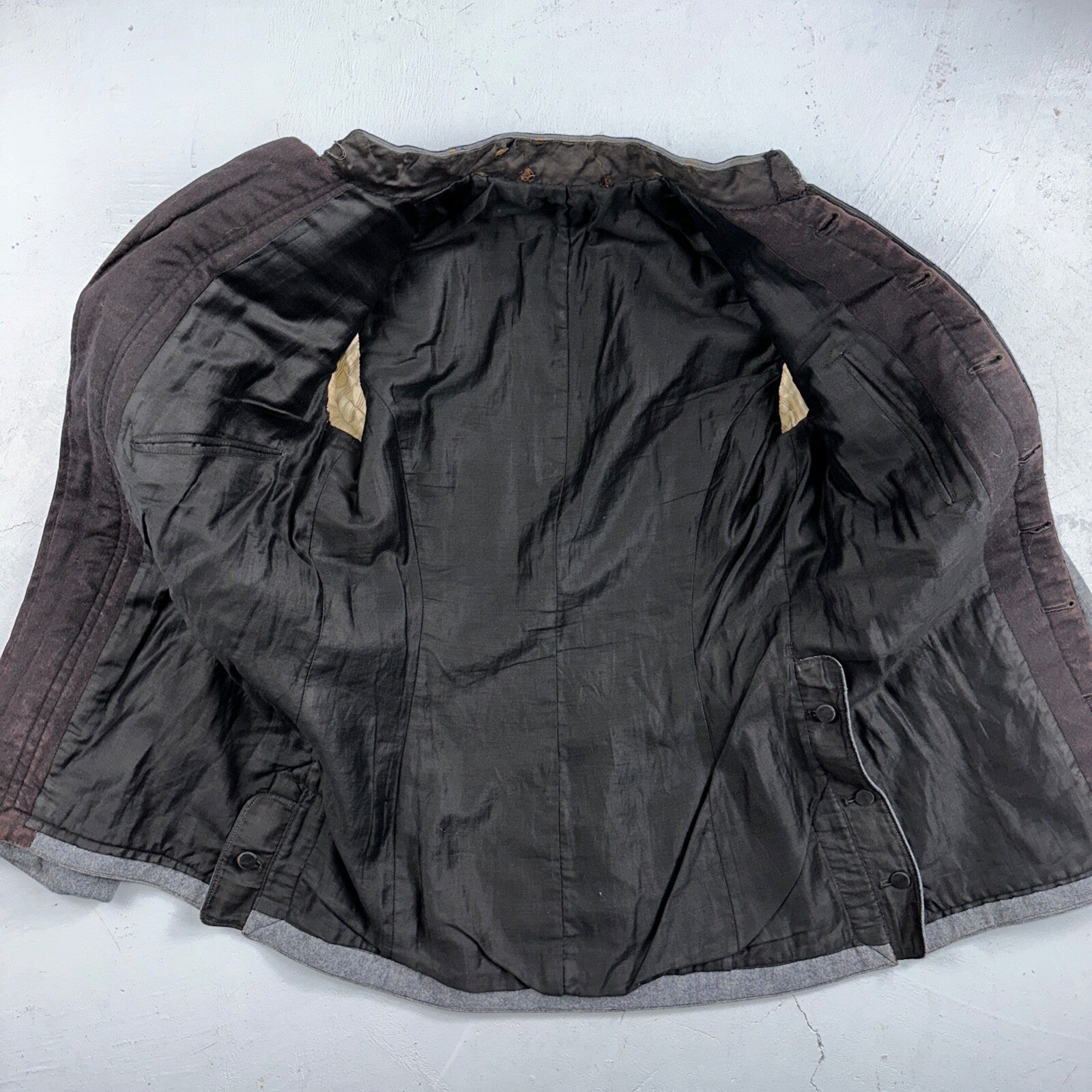 Antique 1900s Union USMA US Military Academy Cadet Uniform Gray Wool Jacket