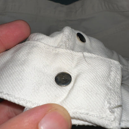 Levis 501 Vintage 80s USA XX Straight Leg Jeans White Light Wash 38x32 Act 35x31