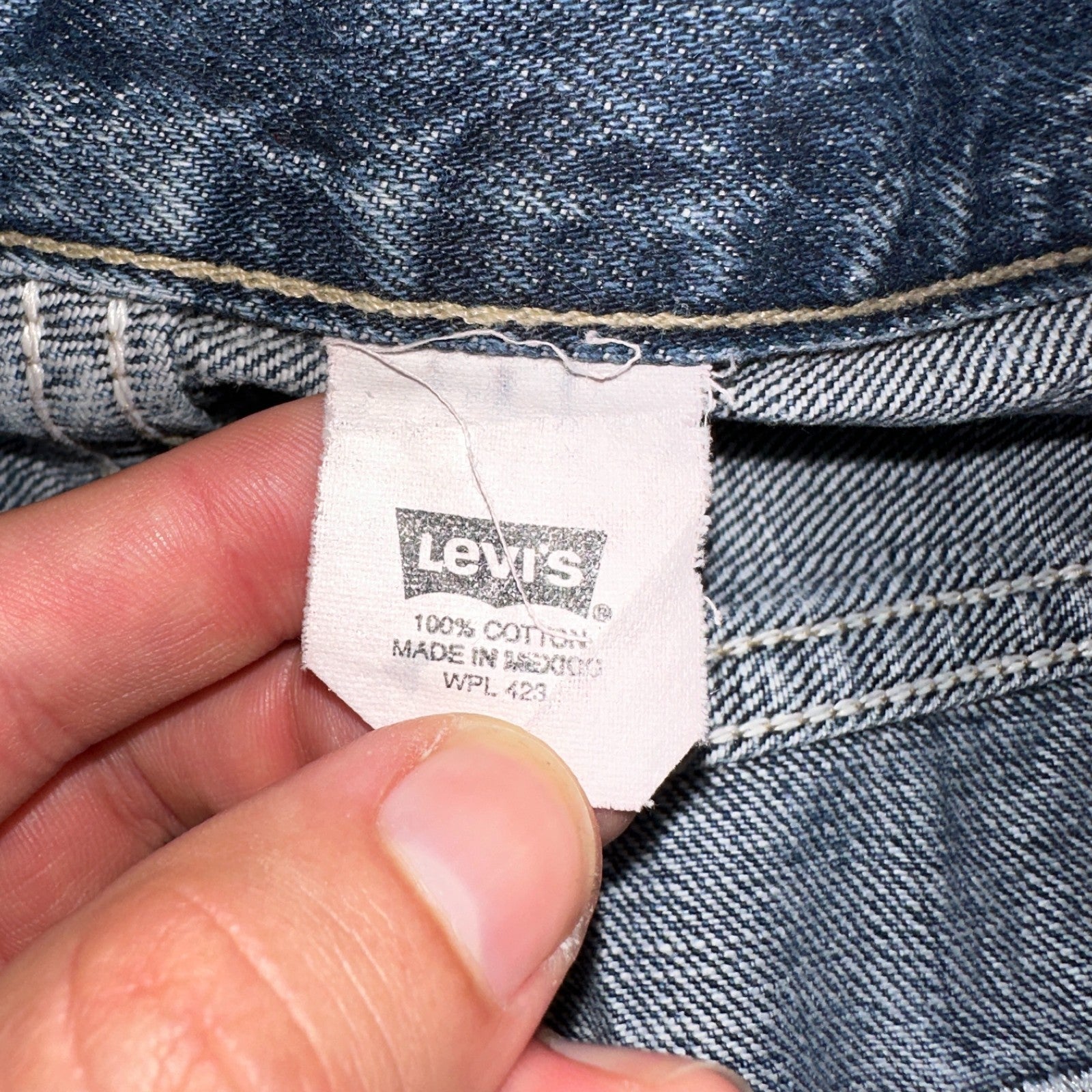 Levis 501 Vintage Y2K 90s XX Straight Leg Jeans Blue Med Wash 38x34 Act 39x34