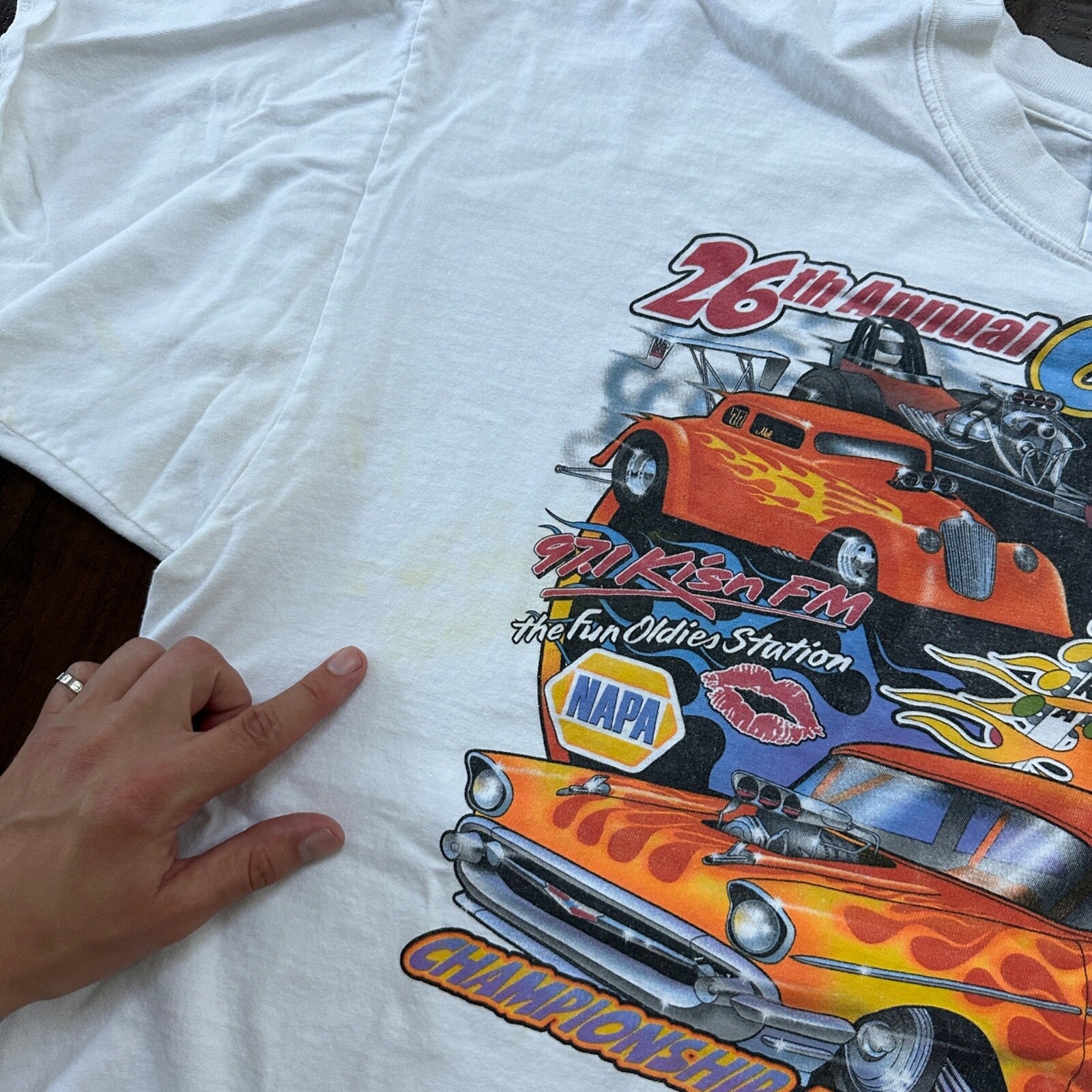 Oldies Y2K VTG T Shirt Classic Antique Sports Cars America USA Nascar Driving