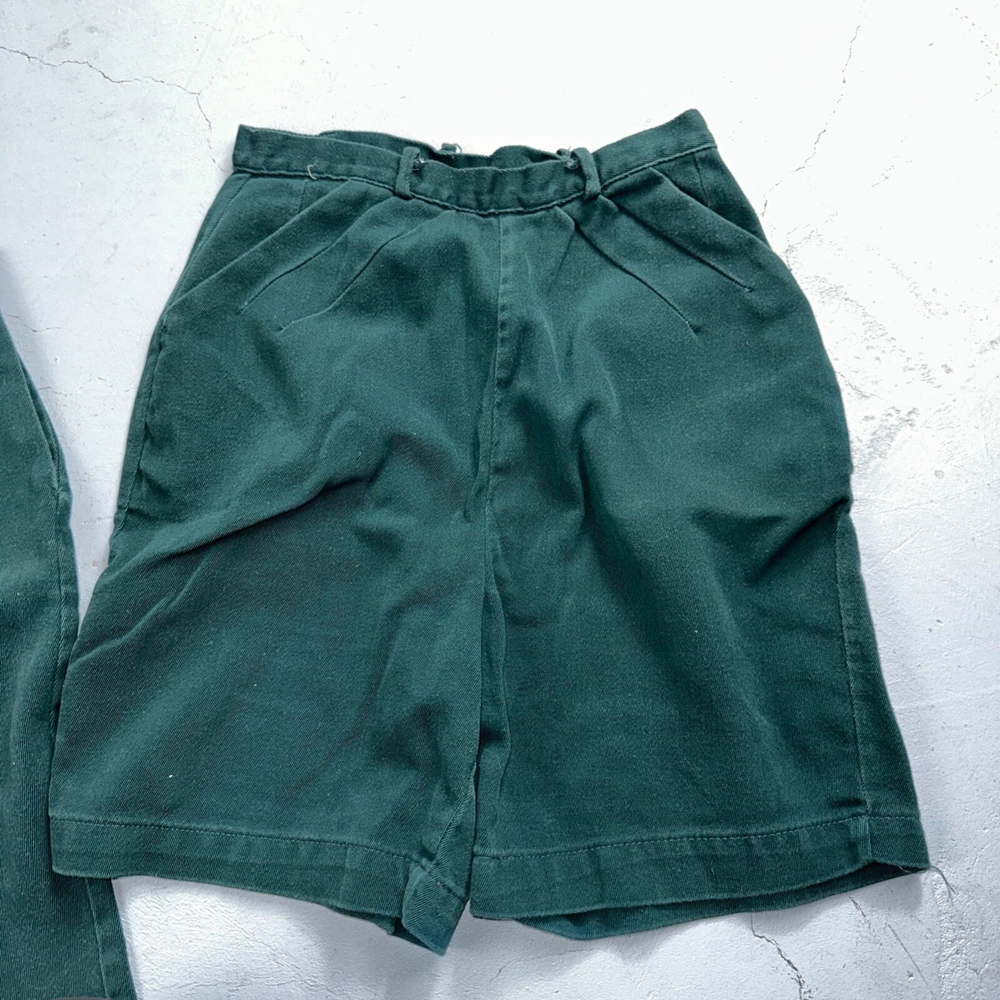 VTG Girl Scouts Uniform Dress Romper Pants 100% Cotton 1960s Rockabilly Shorts
