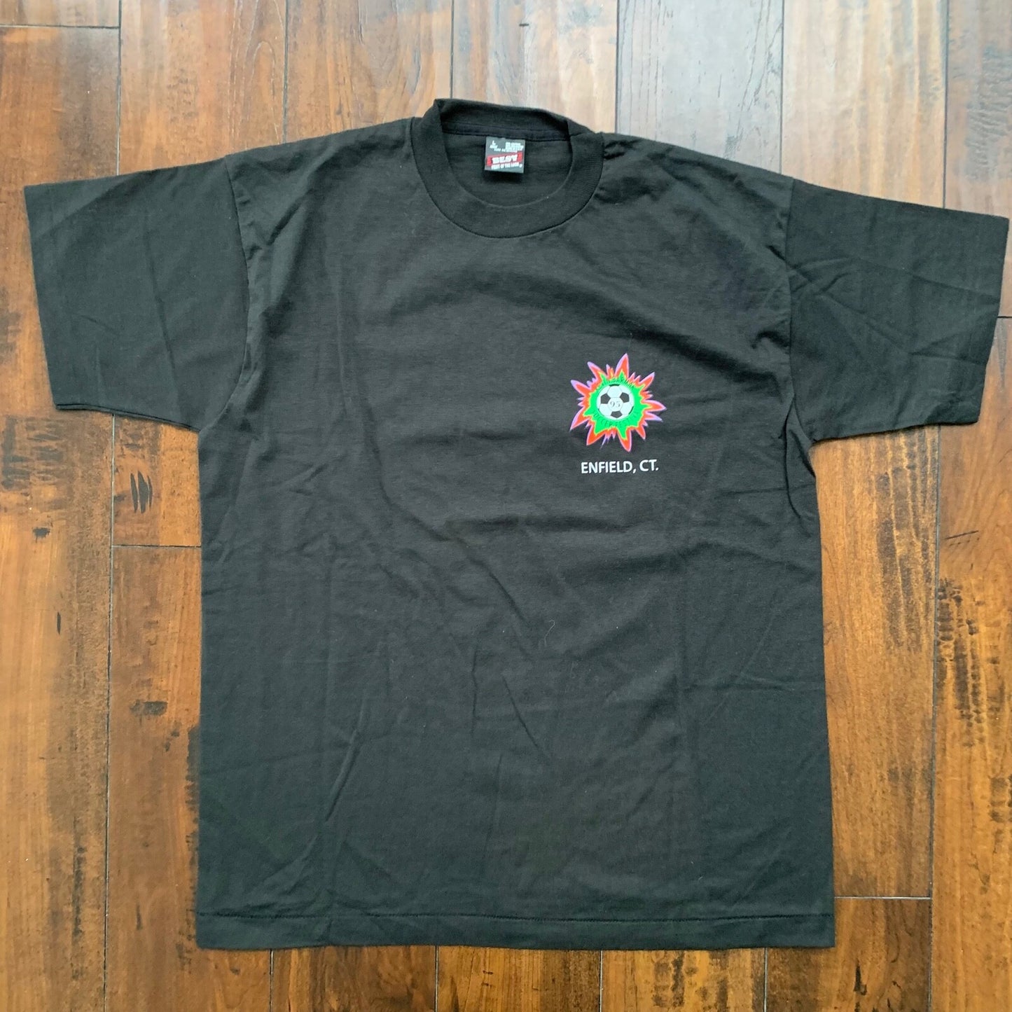 Soccer Vintage T Shirt Kevin Barmak Memorial RIP 90s College School Sports Rap