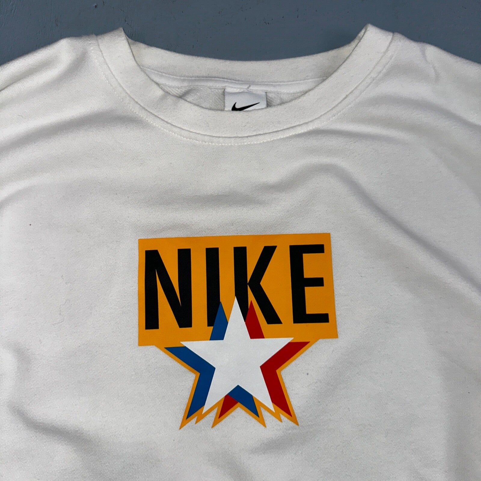 Nike Mens Sweatshirt Dri-Fit Pullover Sz XL White Cream Sweater DV7974-133