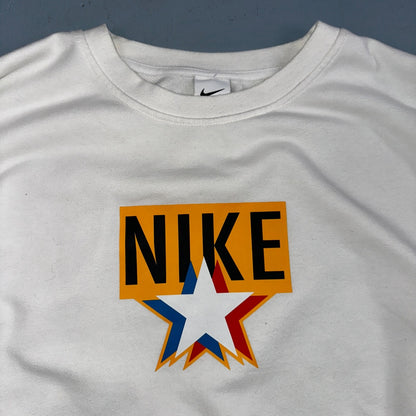 Nike Mens Sweatshirt Dri-Fit Pullover Sz XL White Cream Sweater DV7974-133