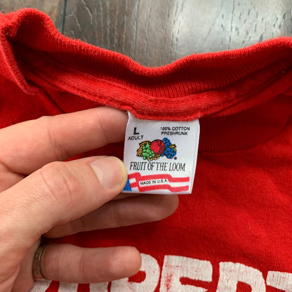 Property Of Bub City Vintage T Shirt Funny Humor Adult Red 90s Fruit Single Rap