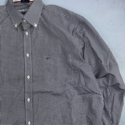 Paul & Shark Yachting Mens 44 Long Sleeve Button Down Shirt Checkered Hamptons