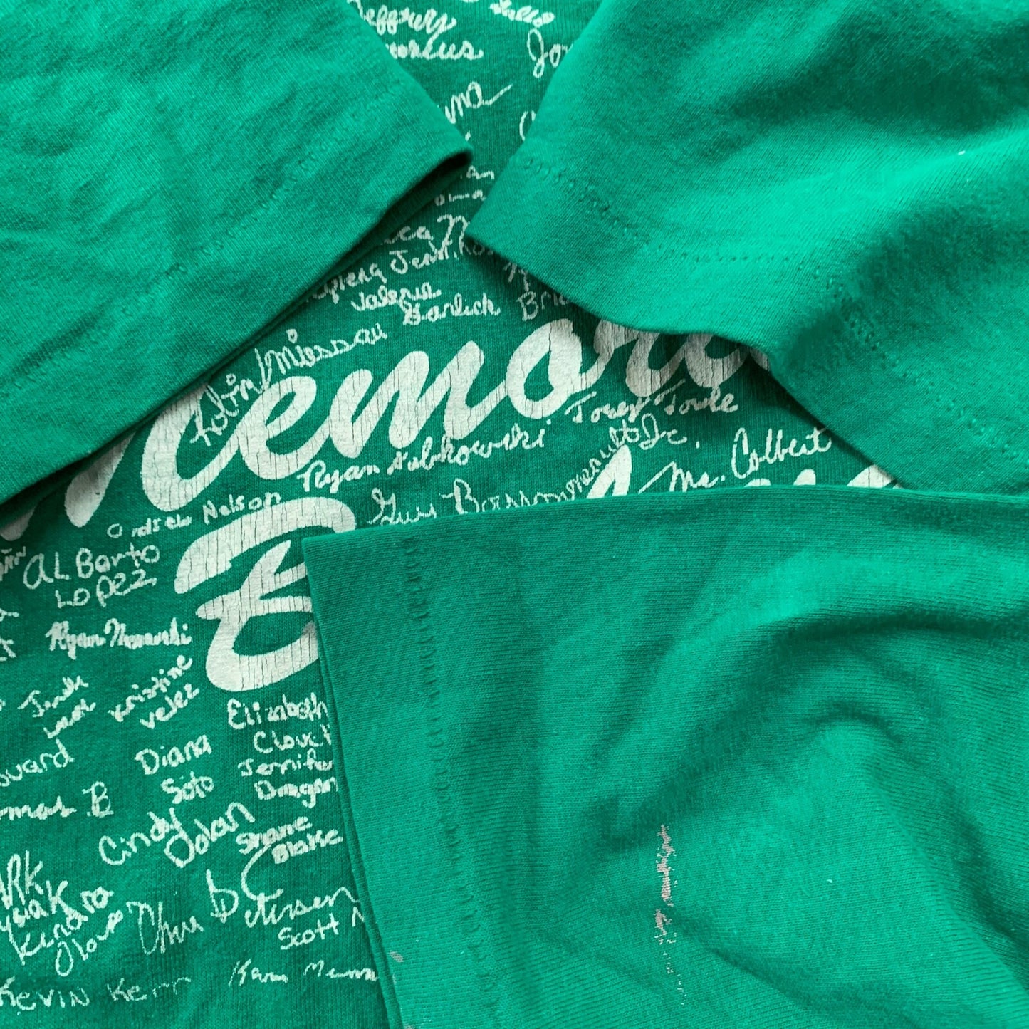 Music Green Cool Memorial Boulevard 1997 Vintage T Shirt 90s Autograph Rare