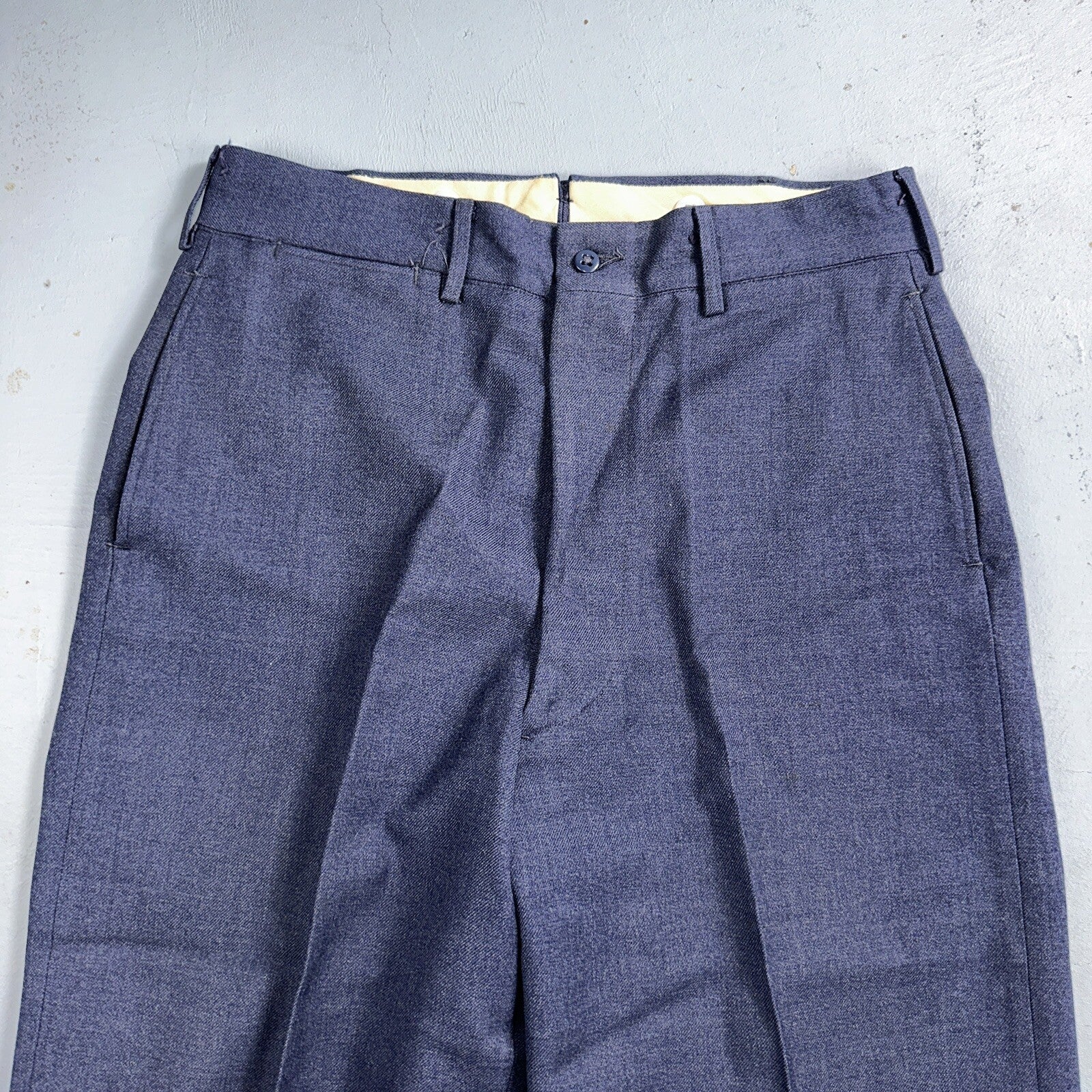 ORIGINAL WWII US ARMY M1944 WOOL COMBAT FIELD TROUSERS- SMALL 32 WAIST BLUE NAVY