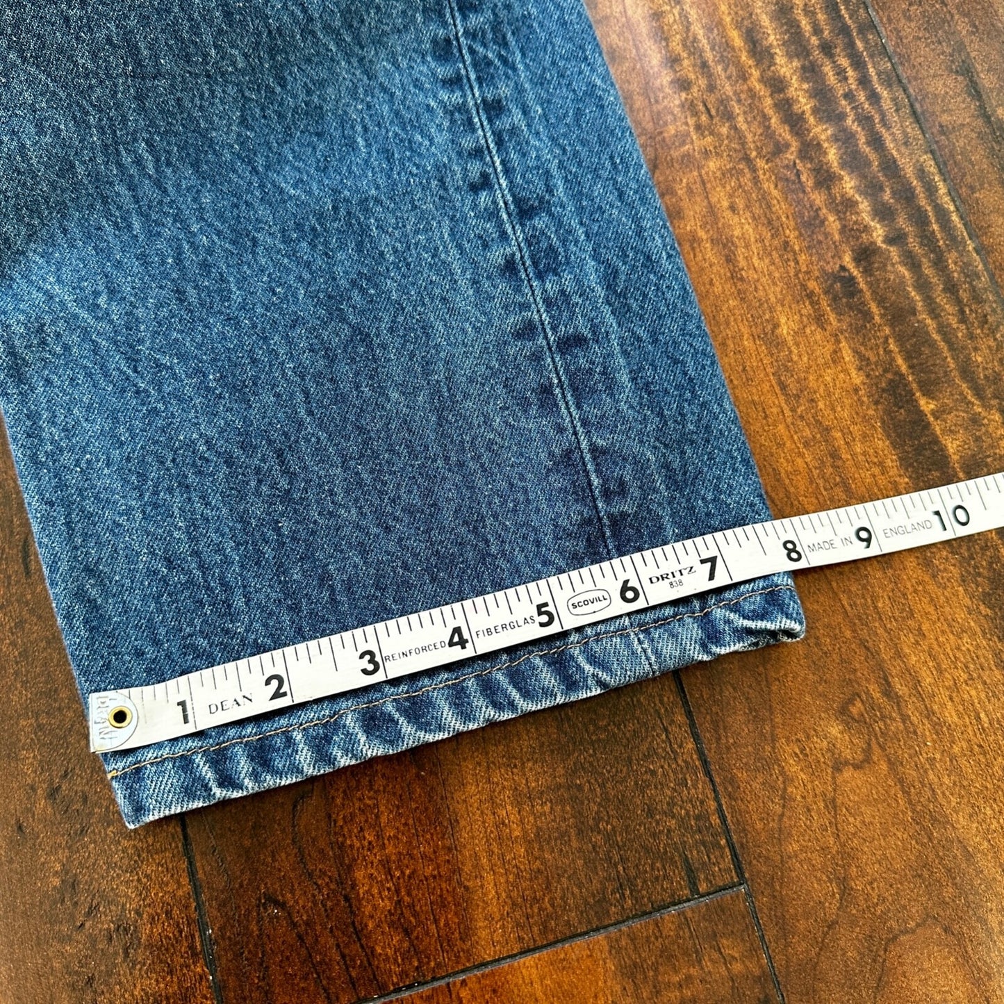 VTG Levis 501 XX Button Fly 90s USA Jeans Denim Straight Capri 34x30 Act 30x24