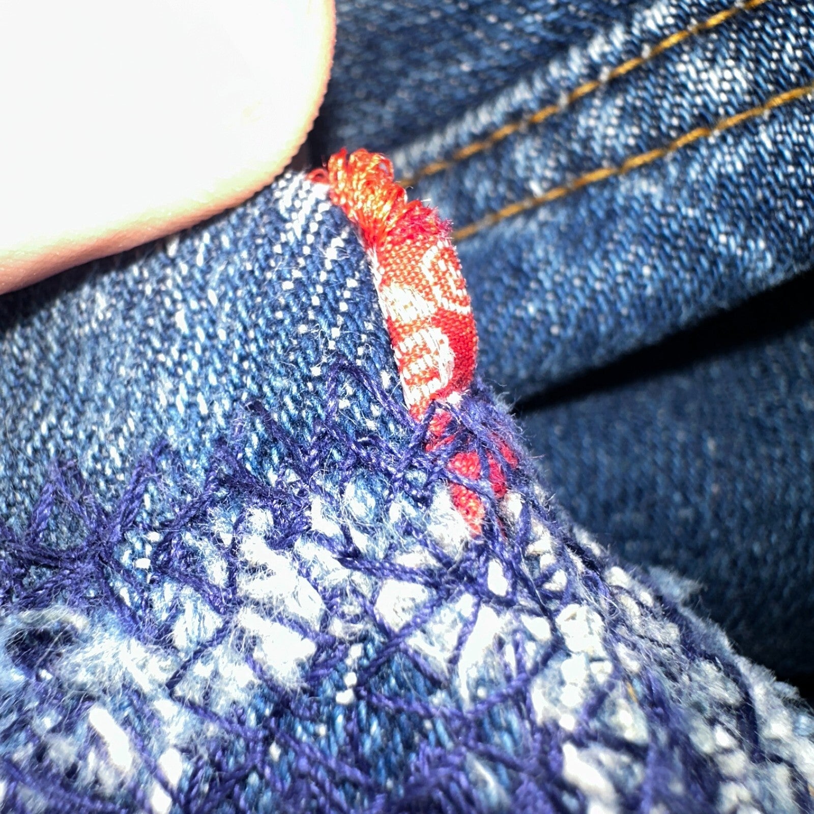 Levis 501 VTG 70s SS Redline Selvedge Jeans XX Med Wash 34x29 Act 31x25