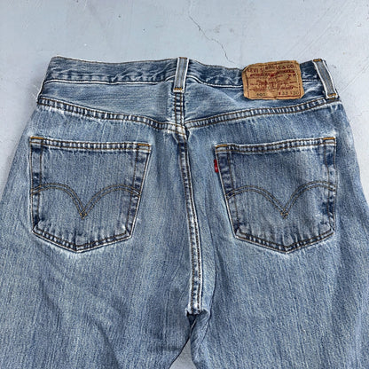 Levis 501 Vintage Y2K XX Straight Leg Jeans Blue Light Wash 33x30 Act 31x29