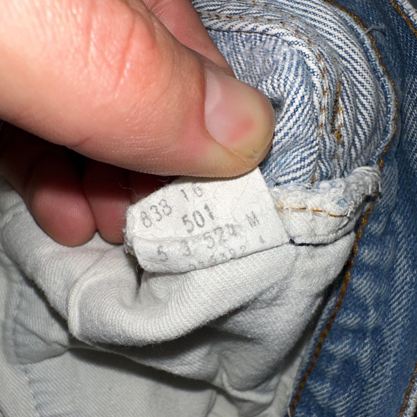 Levis 501 Vintage 80s Redline Selvedge USA XX Jeans Light Wash 32x30 Act 30x28