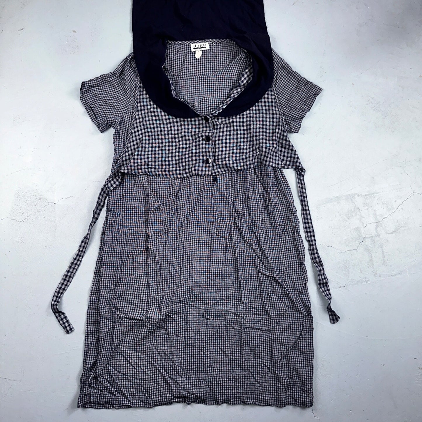 EN FOCUS STUDIO Striped Short Sleeve Side Slit Maxi Dress Blue Floral Grandmacor