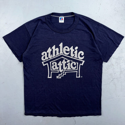 Athletic Attic 70s Eugene Oregon VTG T Shirt Single Stitch Russell Athletic Run