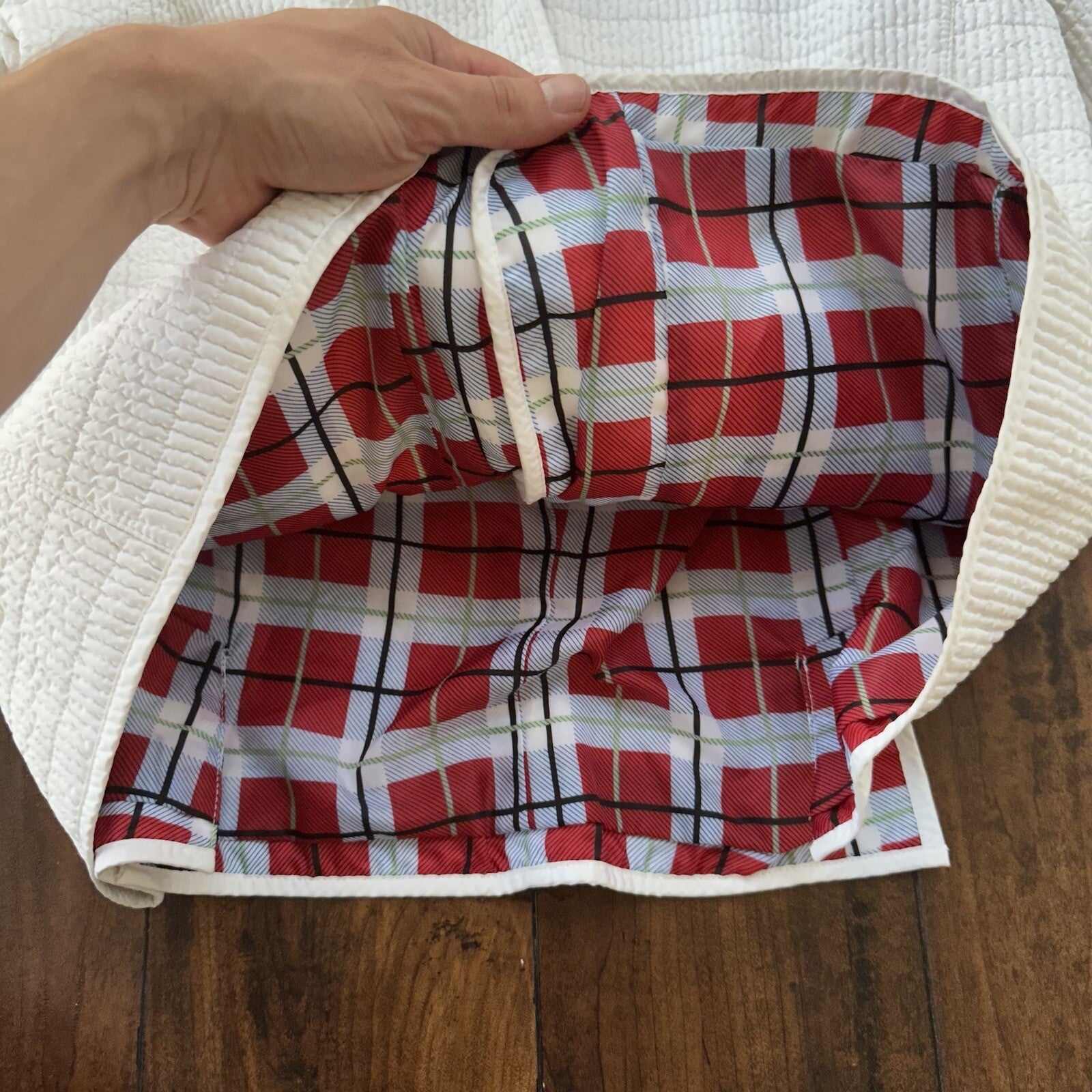 PENDLETON White Button Front Hooded Jacket Coat Size L Womens Warm Winter Vtg