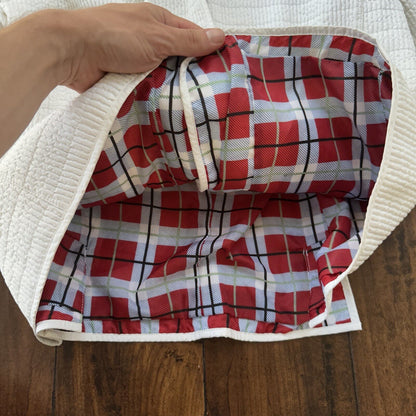 PENDLETON White Button Front Hooded Jacket Coat Size L Womens Warm Winter Vtg