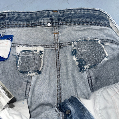 Diesel Larkee Bootcut Stretch Jeans Mens 36x30 Blue Straight 008M2 Whisker Italy